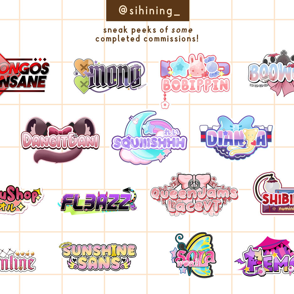 features some of chin's completed commissions